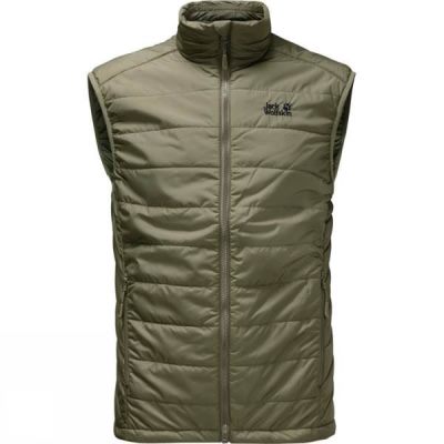 Chaleco Jack Wolfskin Glen Hombre Verde Oliva - Chile AUZ739526
